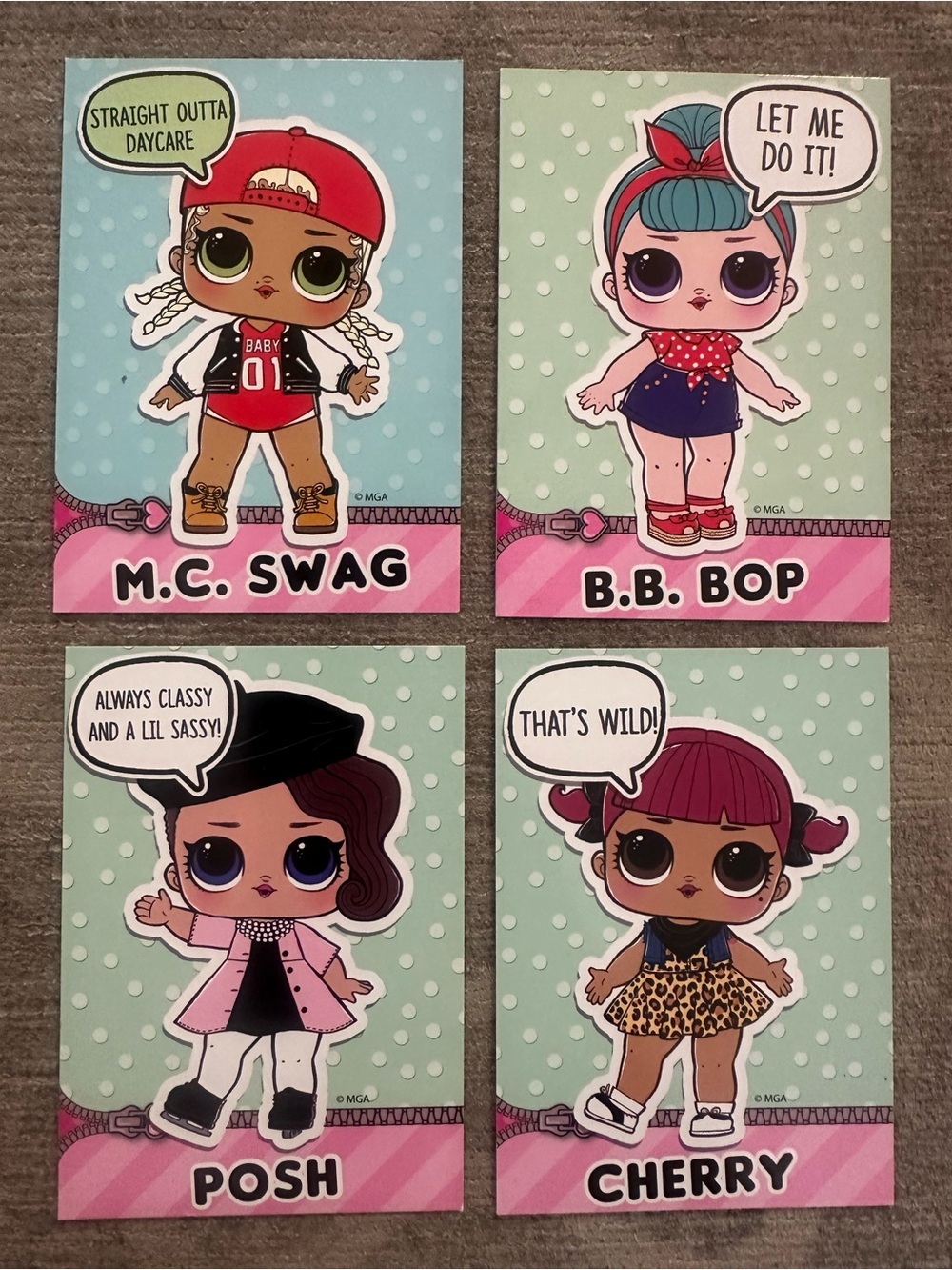 L.O.L Surprise! (4) Collector Cards